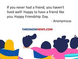 Read also happy friendship day 2021: Friendship Day 2020 Quotes Photos Happy Friendship Day 2020 Quotes Wishes Images And Messages To Make This Day Special Trending Viral News