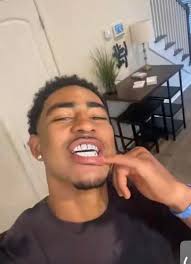 Bryce Young shows off iced out diamond grill ahead of A-Day Game