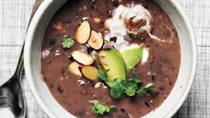 Black Bean Soup With Canned Beans Black Bean And Almond Soup Recipe Almond Soup Recipe Mexican Soup Recipes Food Recipes