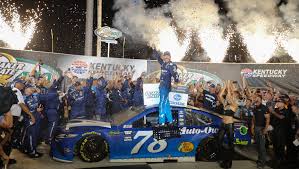 Now if you want to know: Truex Jr Repeats As Nascar Kentucky Quaker State 400 Champ