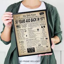 These are the ultimate manly decor to help celebrate his fabulous 50th birthday! Buy 50th Birthday Decorations For Women Or Men Classy Vintage Table Decor Birthday Card Poster For Him Or Her Turning 50 Years Old Back In 1971 Print 8 X 10 Unframed Online In Taiwan B08y16hqtx