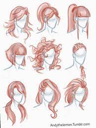 6 Drawing Hair Female Sketch Drawing Hair Tutorial How To Draw Hair Drawing People Faces