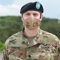 Sgt. Brandon Edwards of Robinson, Texas re-enlists