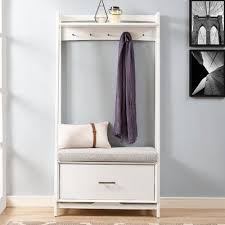Foundstone Destiny Hall Tree With Bench Wayfair In 2020 Hall Tree Furniture Furniture Shop