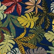 Tissu Viscose Rayon Motif Fleurs Type Wax Bleu Et Jaune En 2020 Tissu Viscose Tissu Motif Fleurs