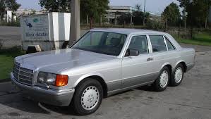Mercedes Benz W126 560 Sel Biturbo Nitro 6 Wheeler Weirdwheels Mercedes Benz Germany Benz Mercedes