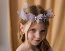 Multicolored Butterfly Baby Girl Headband, Flower Girl Grown, Birthday Hair  Accessories Toddler, Princess Ornament, Wedding Bridal Crown