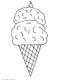 Then color with a screamin' green crayon, and add brown chocolate chips. Ice Cream Cone Coloring Sheet Coloring Pages Printable Com