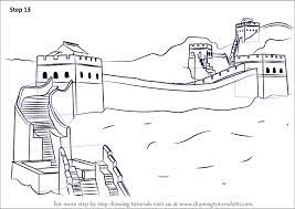 You might also be interested in coloring pages from china, sightseeing categories. How To Draw The Great Wall Of China Easy Novocom Top