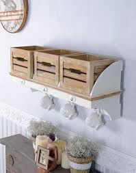 Nostalgisches Wandregal Shabby Weiss Vintage Landhaus Wandregal Shabby Wandregal Wandregal Vintage