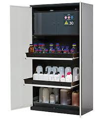 They are specifically designed for the storage of flammable and combustible liquids. Chemical Storage Cabinets Asecos