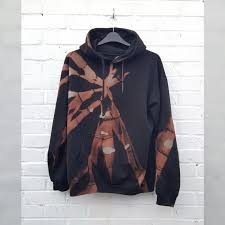 Have a drying area ready with an old towel to absorb excess bleach. Bleach Tie Dye Hoodie Black Unisex All Sizes Etsy