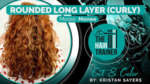 On long curly hair, soft layers work well to maintain the beautiful shape. Monee Rounded Long Layer For Curly Hair