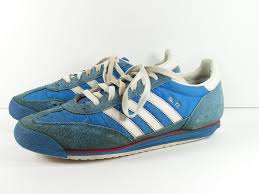 Adidas Running Shoes Black And Blue Vintage Adidas Sl 72 Shoes Mens 8 Blue White Sneakers 1970s Adidas Runningshoes Classic Sneakers Sneakers Adidas Sl 72