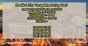 Prediksi Jitu Espana 18 April 2020 Sosial4d Malaysia Indonesia Buku