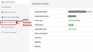 How To File Annual Returns For A Company In Kenya Microsoft Word Document Registration Date Company Secretary
