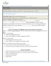 Traditional Literature Lesson Plan Traditional Literature Literature Lessons Literature Lesson Plans