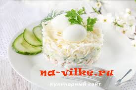 салат с курицей и грибами и огурцами и яйцами Salat Nezhnyj Recept Salaty Nacionalnaya Eda Eda