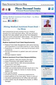 Hiring Medical Assistant Front Desk La Mesa Plaza Personnel Service Medical Jobs Medical Assistant Program Medical Assistant