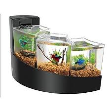 Aqueon Betta Falls Aquarium Black Walmart Com Betta Fish Tank Cool Fish Tanks Betta Fish