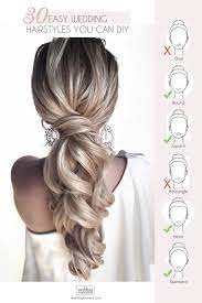 Easy Wedding Hairstyles You Can Diy Wedding Forward Wedding Hair Front Wedding Hair Inspiration Bridal Makeup Natural