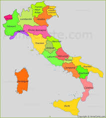 Carte Des Regions D Italie Italien Karte Italien Regionen Italien