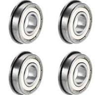 20pcs F681XZZ Flanged Ball Bearing Double Metal Shielded GCr15 Chrome