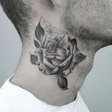 Love This But Without The Web With Images Rose Tattoos For Men Neck Tattoo Grey Ink Tattoos