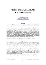 Ketika kamar anda terasa lebih besar dan lebih luas karena karpet yang lebih besar, otomatis akan terasa lebih mahal, kata hoffman. Pdf The Use Of Native Language In Elt Classrooms