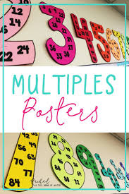 This Is A Great Resource For Your Students To Quickly Reference The Multiples Of Numbers 1 12 This Is Th Math Classroom Decorations Elementary Math Math Facts