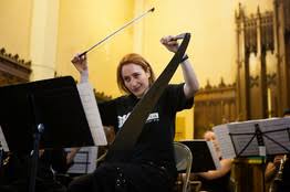 A musical saw, also called a singing saw, is a hand saw used as a musical instrument. Living On The Edge At The New York Musical Saw Festival Wsj