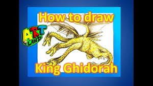 8 years old austin drawing titanus king ghidorah from godzilla: How To Draw King Ghidorah From Godzilla King Of The Monsters Youtube