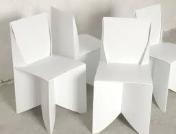 Origami Style Paper Thin Patio Ready White Folding Chairs Origami Chair Origami Furniture White Folding Chairs