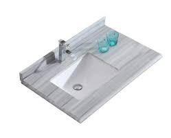 Offset Countertop With Rectangular Sink