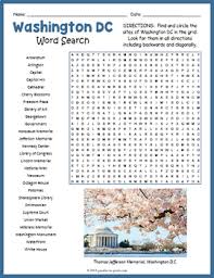 Welcome to washington post crosswords! Washington Dc Word Search Puzzle Worksheet Activity By Puzzles To Print