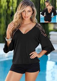 Black Bathing Suit Cover Ups Bathing Suit Cover Ups Beach Cover Ups In Hot Styles By Venus Fashion Clothes Rompers