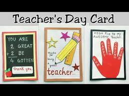 How to make your own homeschool id cards. 3 Special Card For Teacher S Day Teacher S Day Card Making Ideas Teacher S Day Card Ideas For Kids Youtube