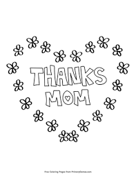 Search through 623,989 free printable colorings at. Thanks Mom Coloring Page Free Printable Pdf From Primarygames