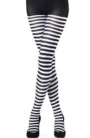 Black And White Striped Tights Horizontal Horizontal Stripes Tights 60 Deniers Striped Tights Tights Horizontal Stripes