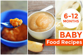 Baby Food Recipes For 6 12 Months Old Puree Foods Babygogo Baby Food Recipes Food Pureed Food Recipes