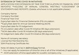 What if i have filed my returns but. Extension Of Time Eot For Circulation And Lodgement Of Financial Statements Lexology