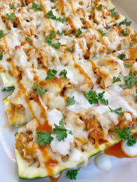 This past weekend my heart was divided like it never had been before. Buffalo Chicken Zucchini Boats Easy Healthy Low Carb