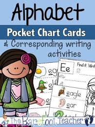 alphabet pocket chart cards writing activities