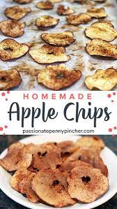 How To Make Apple Chips In The Oven Just 2 Ingredients Needed Recipe In 2021 Apple Chips Recipe Apple Chips Most Delicious Recipe