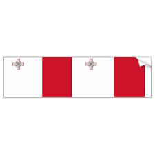 The used colors in the flag are red, white. Malta Malta Flag Bumper Sticker Zazzle Com Bumper Stickers Malta Flag Malta