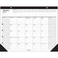 Office Depot Brand 30 Recycled Desk Pad Calendar 22 X 17 January December 2014 Desk Calendar Pad Desk Pad Office Depot Desks