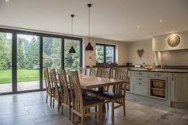Purchase a bifold door online today or get a free quote! Kitchen Diner With Bifold Doors April Cottage Express Bi Folding D Open Plan Kitchen Dining Living Open Plan Kitchen Living Room Kitchen Inspiration Design