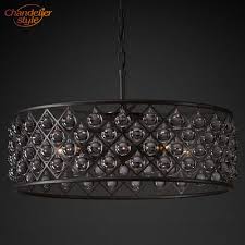 Spencer Round Chandelier Lighting Modern Vintage Crystal Chandelier Pendant Hanging Light Fixtures Restaurant Lighting Chandeliers Aliexpress
