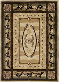 Area rugs 3.75' x 6' through 5' x 7', 6'x8', and square area rugs up to 6'. Western Horse Beige 8x10 Area Rug 7 10x9 10 Buy Online In Andorra At Andorra Desertcart Com Productid 38051322