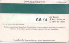 Garanti bbva international offers financial solutions to our customers and counter parties in the areas of trade and commodity finance, corporate banking, and global markets. Bank Card Garanti Bank 24 Garantibank 24 Romania Col Ro Ms 0030 01